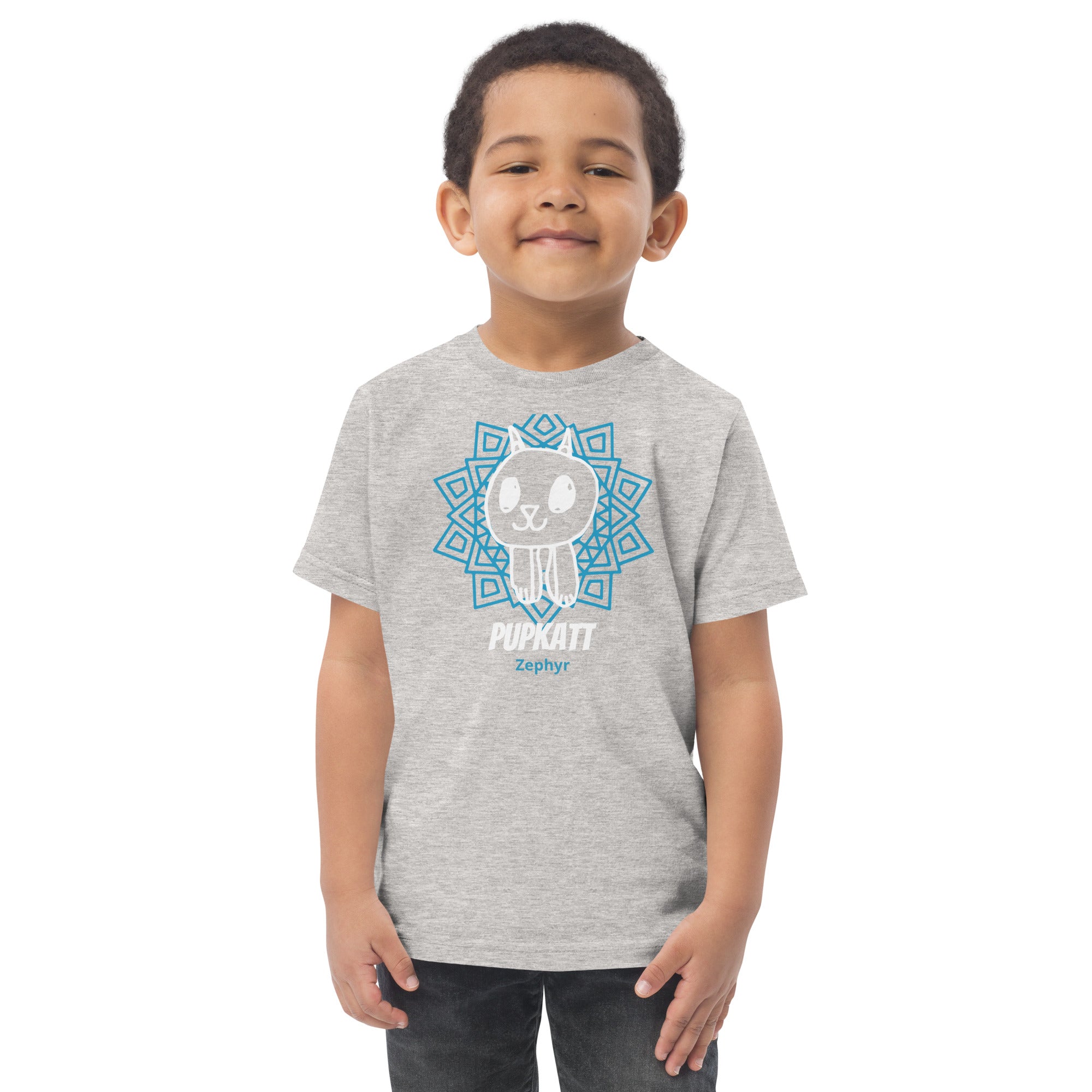 Toddler jersey t-shirt (Zephyr Heather) – Pupkatt
